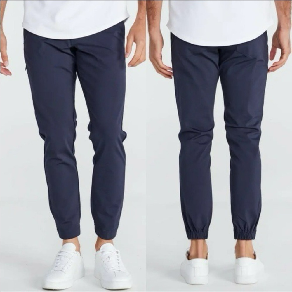 BYLT Basics Ace Jogger Mens 30 Navy Blue Performance Stretch Joggers Golf Walk